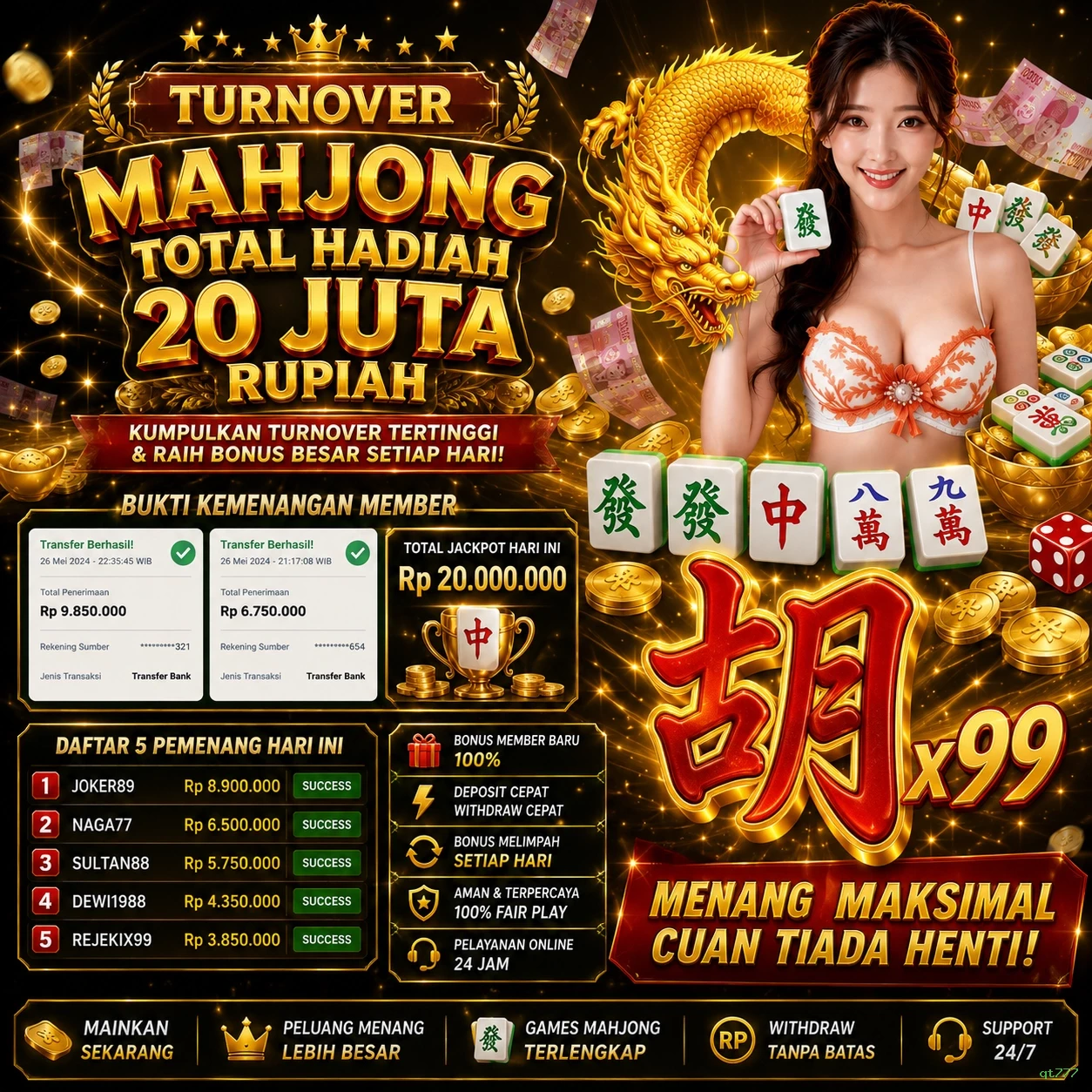 qt777 Tutorial Pemain